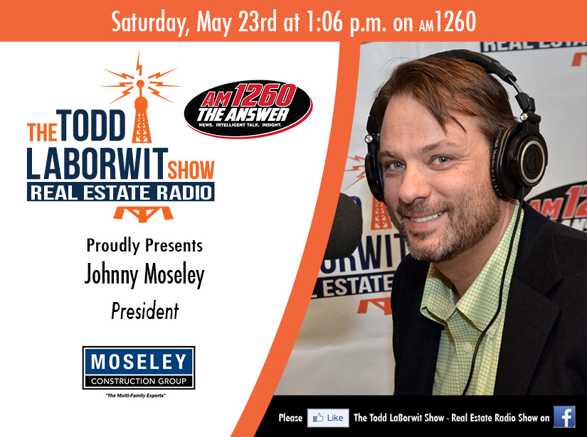 Moseley Construction Group Johnny Moseley on RE Radio Header Image
